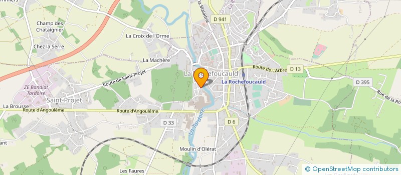 localisation de l'entreprise LES ULTRAS DE LA ROCHE RIVIERES FCT à LA ROCHEFOUCAULD-EN-ANGOUMOIS