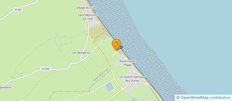 localisation de l'entreprise LES UNELLES à CARENTAN-LES-MARAIS