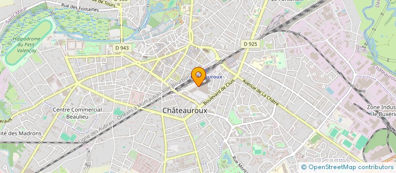 localisation de l'entreprise LES UNIVERS SERON  CHATEAUROUX