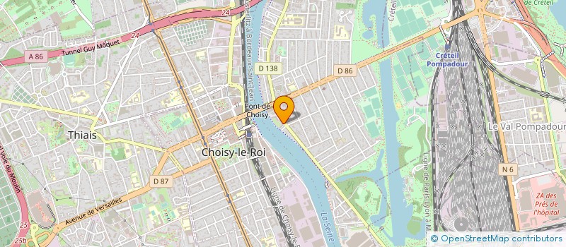 localisation de l'entreprise LES UNS ET LES AUTRES  CHOISY LE ROI