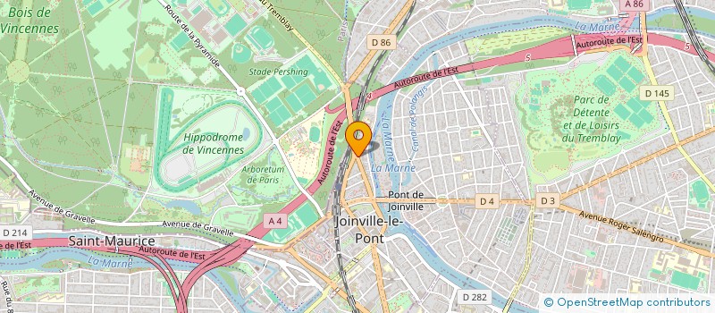localisation de l'entreprise LES URBANISTES ASSOCIES à JOINVILLE-LE-PONT