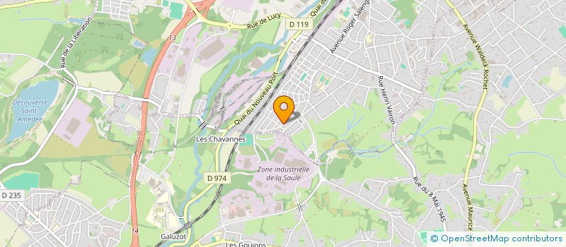 localisation de l'entreprise LES URGENCES DU GALUZOT  MONTCEAU-LES-MINES