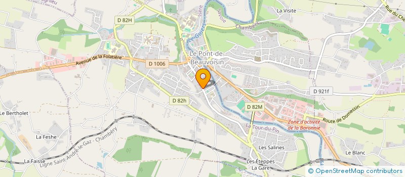 localisation de l'entreprise LES URSULINES  LE PONT-DE-BEAUVOISIN