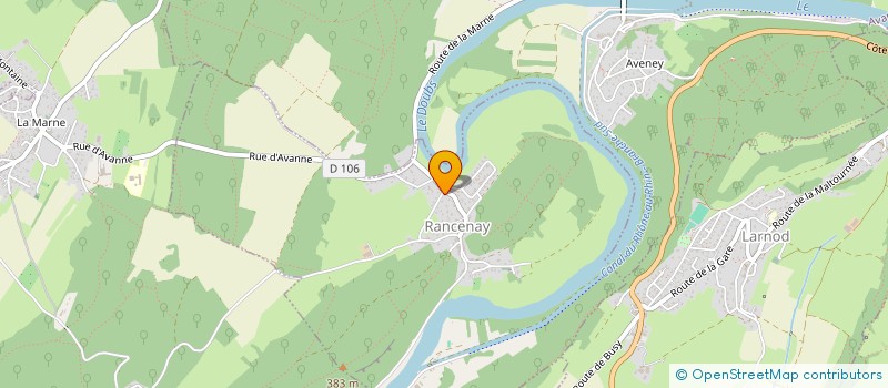 localisation de l'entreprise LES URSULINES  GRANDFONTAINE