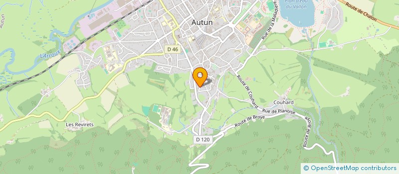 localisation de l'entreprise LES URSULINES à AUTUN
