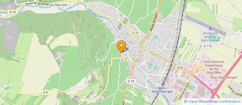 localisation de l'entreprise LES URSULINES à NUITS-SAINT-GEORGES