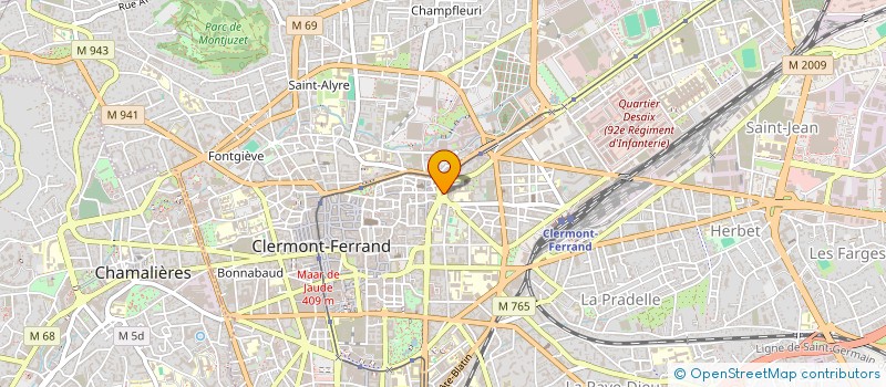 localisation de l'entreprise LES USAGERS DES ARCADES DE DELILLE  CLERMONT-FERRAND