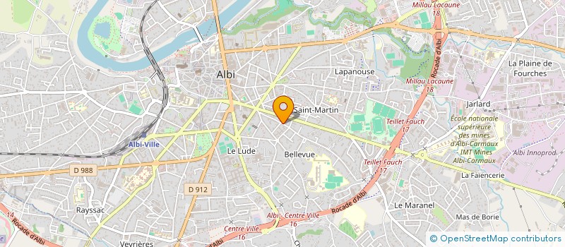 localisation de l'entreprise LES USEPIENS DE NOUGARO ALBI à ALBI