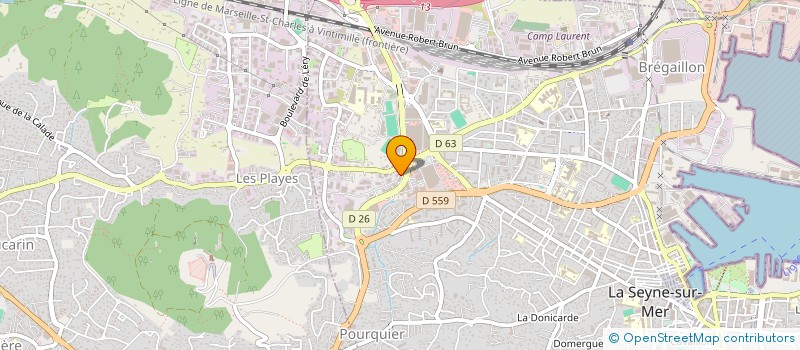 localisation de l'entreprise LES USINES REUNIES à LA SEYNE-SUR-MER