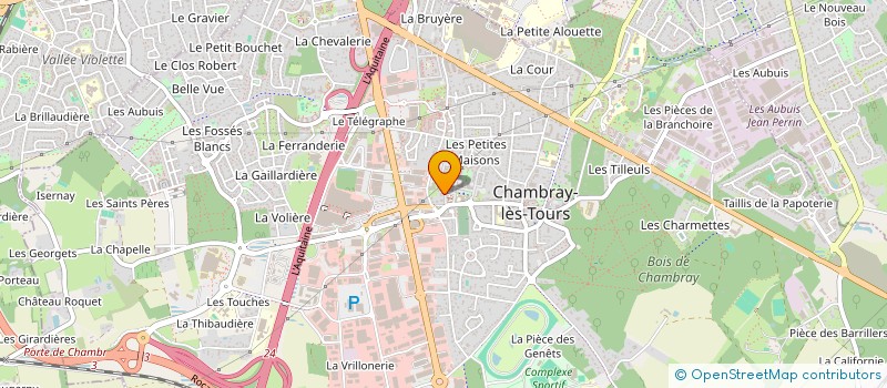 localisation de l'entreprise LES V MARY POPPINS  CHAMBRAY-LES-TOURS