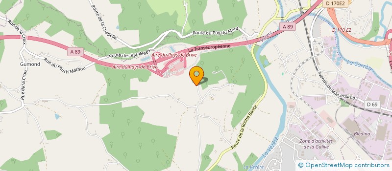 localisation de l'entreprise LES VACANCIERS DU PORT COUZAGE  CHASTEAUX