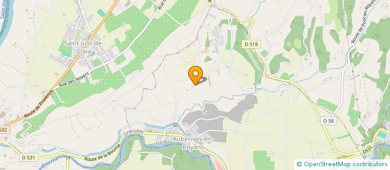 localisation de l'entreprise LES VACHERES  AUBERIVES-EN-ROYANS