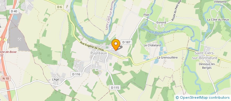 localisation de l'entreprise LES VADROUILLES à PUYREAUX