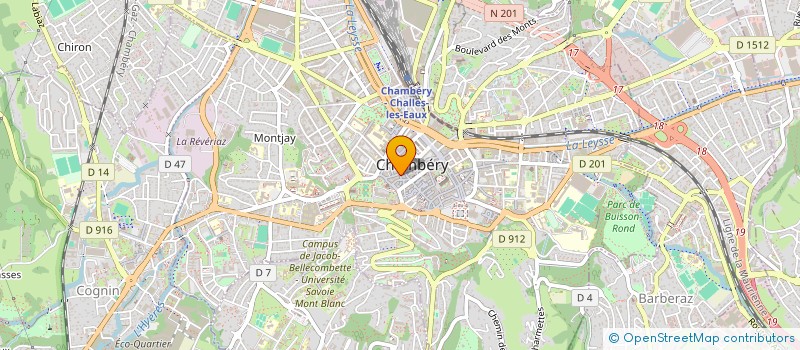 localisation de l'entreprise LES VAGABONDS  CHAMBERY