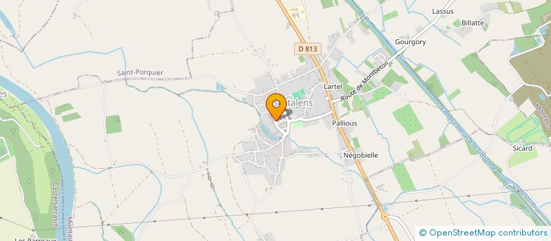 localisation de l'entreprise LES VAGABONS DE L IMAGINAIRE  MONTECH