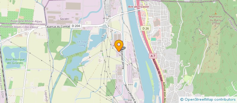 localisation de l'entreprise LES VAGUES  BOLLENE