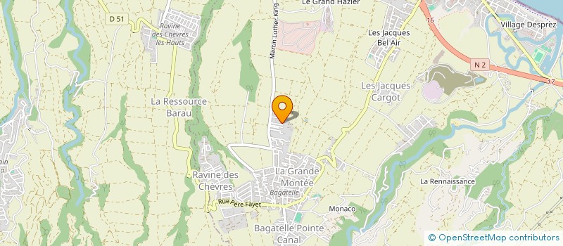 localisation de l'entreprise LES VAGUES à SAINTE-SUZANNE