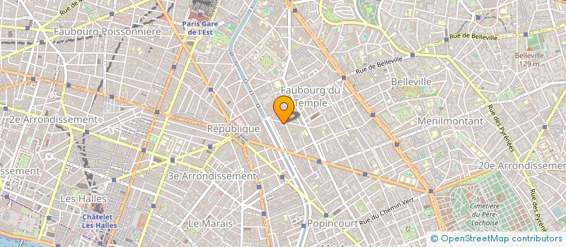 localisation de l'entreprise LES VAGUES  PARIS
