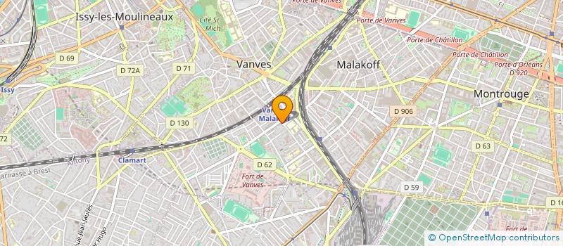 localisation de l'entreprise LES VAILLANTS  MALAKOFF