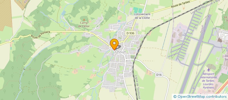 localisation de l'entreprise LES VAILLANTS D'OSSUN - CANTAYRES DERA BIGORRE  OSSUN