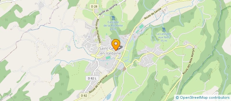 localisation de l'entreprise LES VAL'DAINGUES  SAINT-GEOIRE-EN-VALDAINE