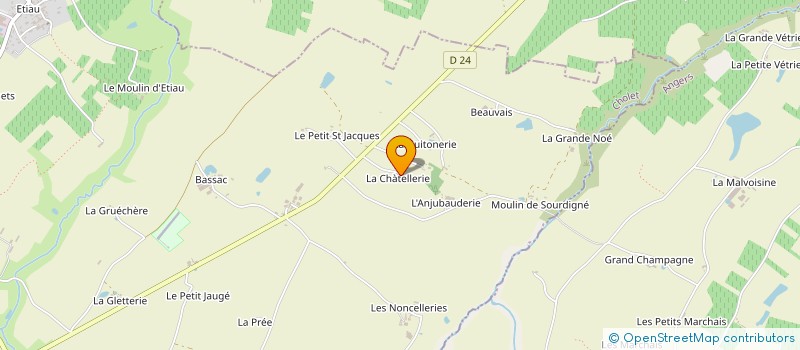 localisation de l'entreprise LES VAL'ENTURIERS à CHEMILLE-EN-ANJOU