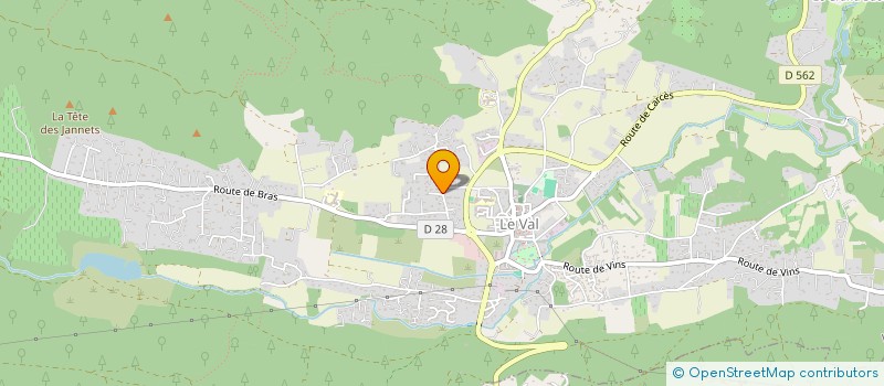 localisation de l'entreprise LES VAL'HEUREUSES à LE VAL