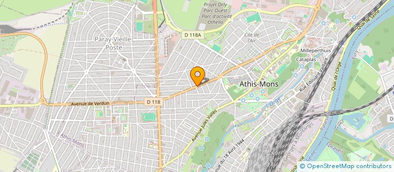 localisation de l'entreprise LES VAL'HEUREUSES à ATHIS-MONS
