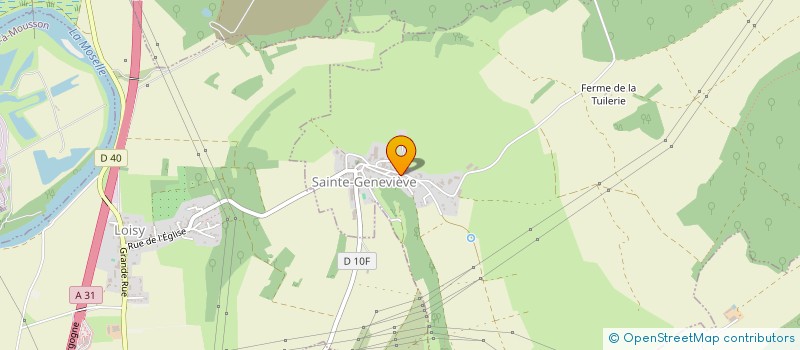 localisation de l'entreprise LES VAL'HEUREUX  SAINTE-GENEVIEVE