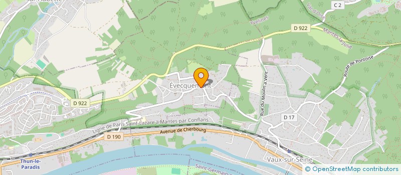 localisation de l'entreprise LES VALENTIN  EVECQUEMONT