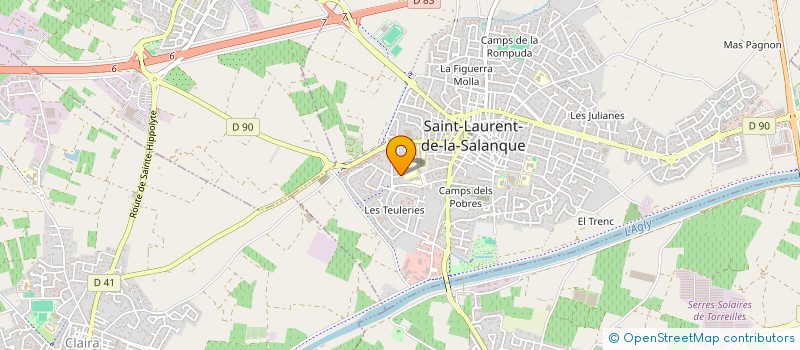 localisation de l'entreprise LES VALENTINS  SAINT-LAURENT-DE-LA-SALANQUE