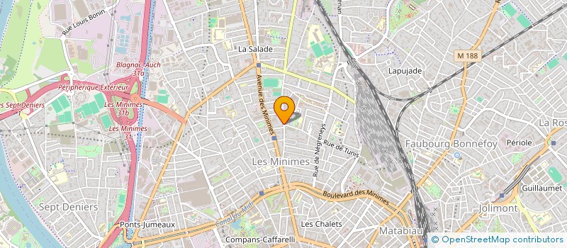 localisation de l'entreprise LES VALENTINS à TOULOUSE
