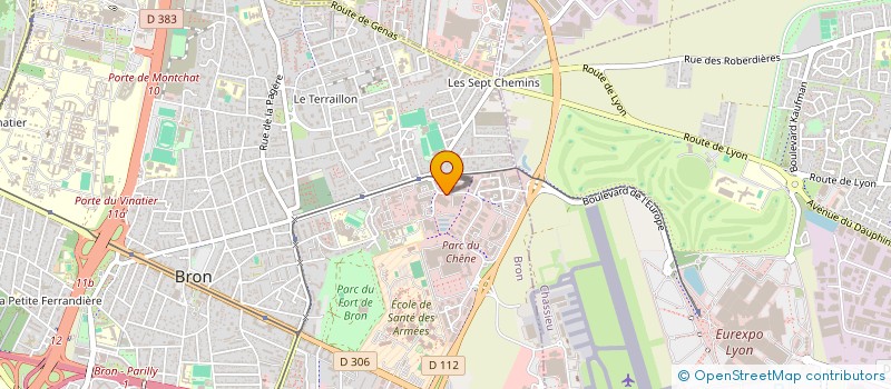 localisation de l'entreprise LES VALHEUREUSES à BRON