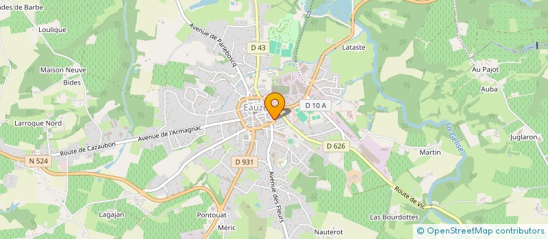 localisation de l'entreprise LES VALISES DE SAINT JACQUES  EAUZE