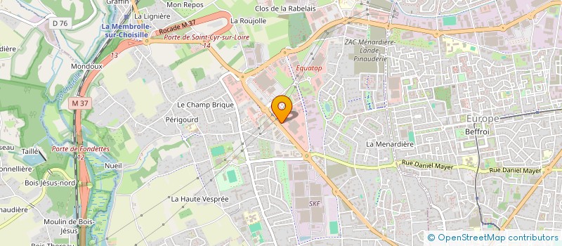localisation de l'entreprise LES VALLEES à SAINT-CYR-SUR-LOIRE