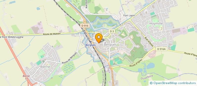 localisation de l'entreprise LES VALLEES  BERGUES