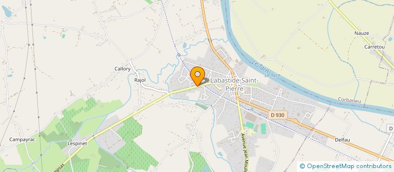 localisation de l'entreprise LES VALLEES  LABASTIDE-SAINT-PIERRE