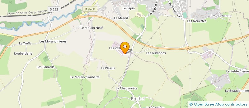 localisation de l'entreprise LES VALLEES à AUBE