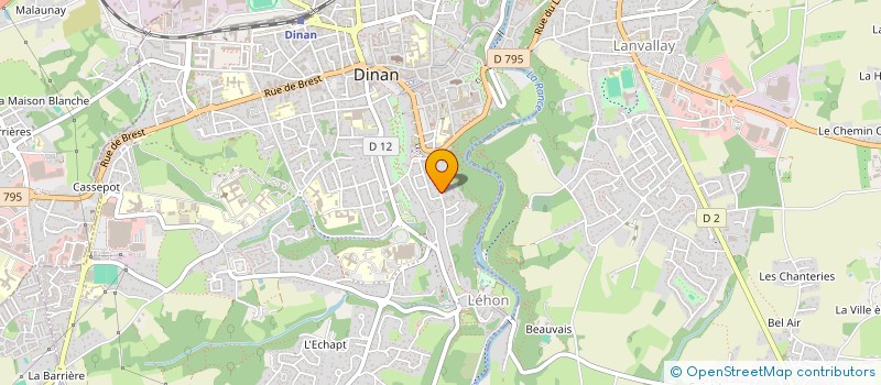 localisation de l'entreprise LES VALLEES à DINAN