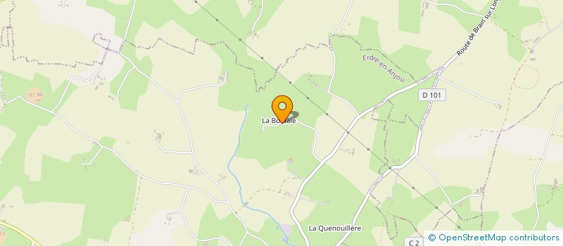 localisation de l'entreprise LES VALLEES D'ANJOU  LA JAILLE-YVON