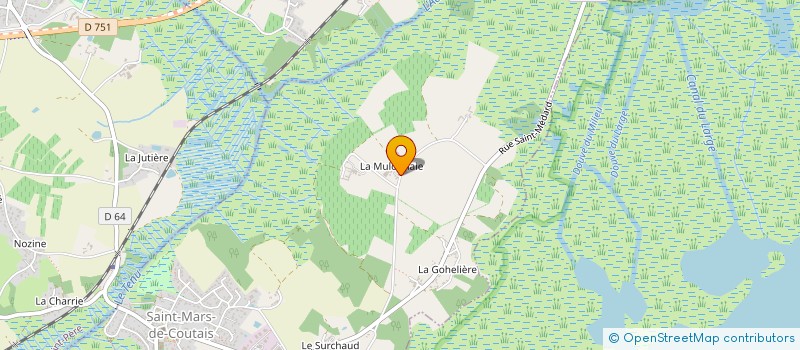 localisation de l'entreprise LES VALLEES DE LA COGNE à SAINT-MARS-DE-COUTAIS