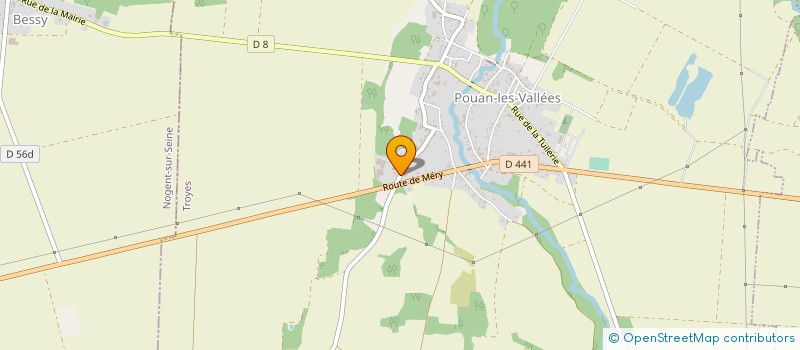localisation de l'entreprise LES VALLEES ENERGIE à POUAN-LES-VALLEES
