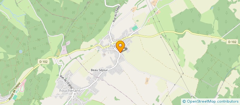 localisation de l'entreprise LES VALLIERES  TREPOT