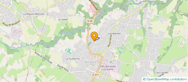 localisation de l'entreprise LES VALLONS DE L'ESPOIR  BRINDAS