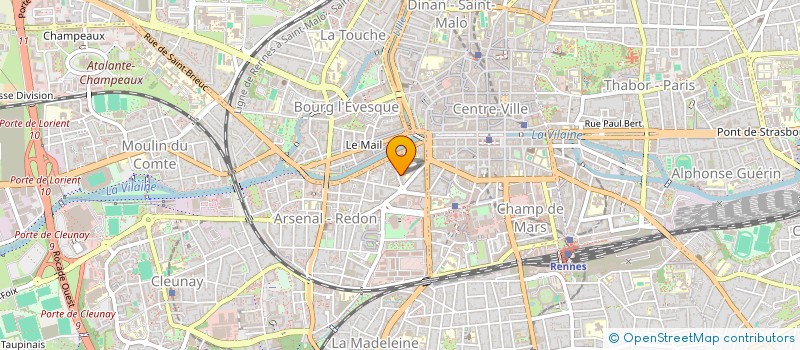 localisation de l'entreprise LES VALLONS DE L'ILLE à RENNES