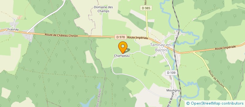 localisation de l'entreprise LES VALLONS DU BAZOIS à TAMNAY-EN-BAZOIS