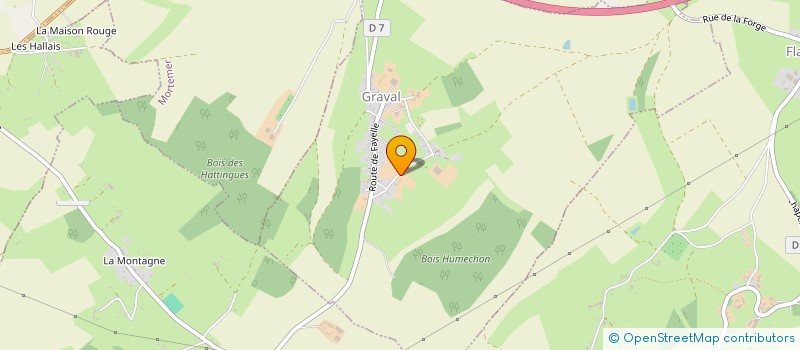 localisation de l'entreprise LES VALLONS EN BRAY à GRAVAL