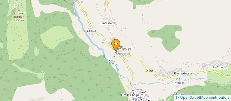 localisation de l'entreprise LES VALLOUNETS  MOLINES-EN-QUEYRAS