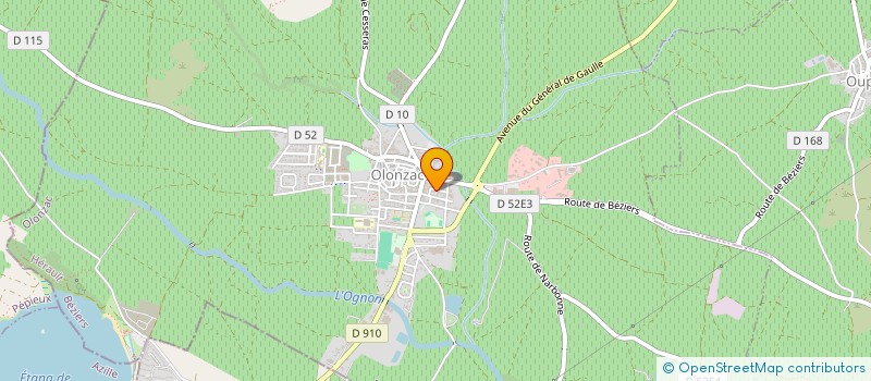 localisation de l'entreprise LES VALS ET COTEAUX D OC  OLONZAC