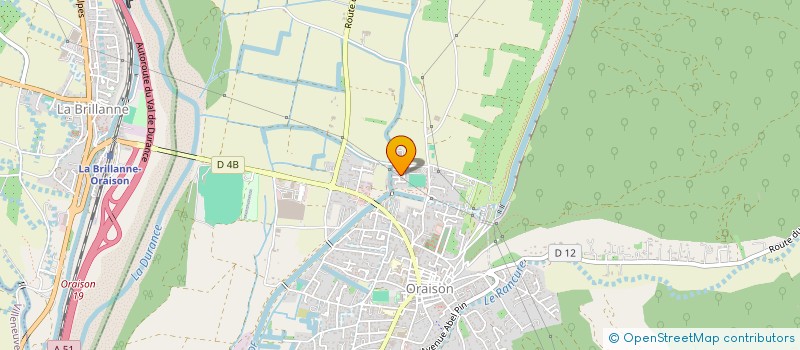 localisation de l'entreprise LES VANESSES  ORAISON